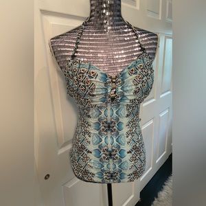 Carmen Marc Valvo Tank Swim Top